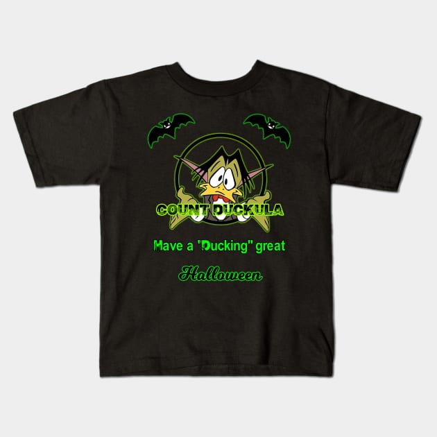 Count Duckula Halloween Kids T-Shirt by Specialstace83